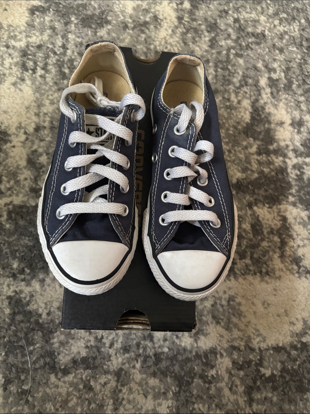 Converse Kids Low-Top Sneakers - Navy and White